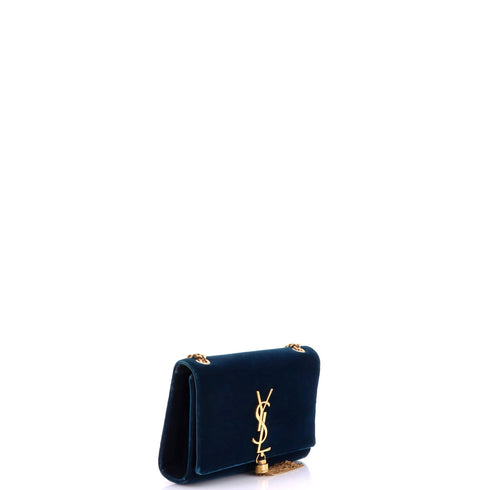 Classic Monogram Tassel Crossbody Bag Velvet Small