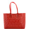 Cabata East West Tote CL Embossed Leather Small