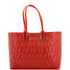 Cabata East West Tote CL Embossed Leather Small