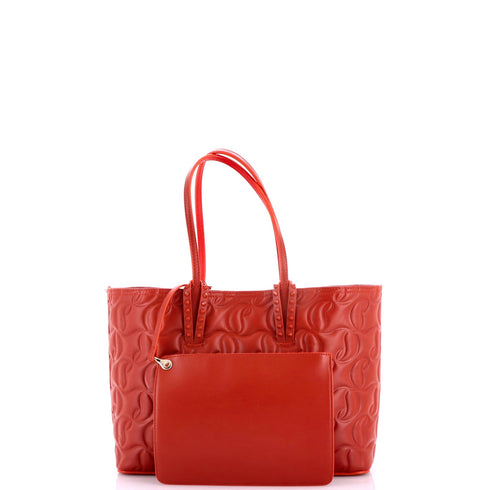 Cabata East West Tote CL Embossed Leather Small