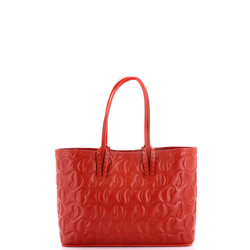 Cabata East West Tote CL Embossed Leather Small