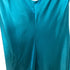 Women's Jason Wu V-Neck Midi Sleeveless Dress in Turquoise Polyester