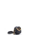 19 Round Clutch with Chain Quilted Leather