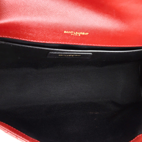 Classic Monogram Envelope Satchel Mixed Matelasse Leather Medium