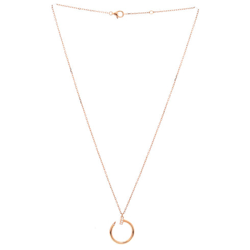 Juste un Clou Pendant Necklace 18K Rose Gold with Diamonds