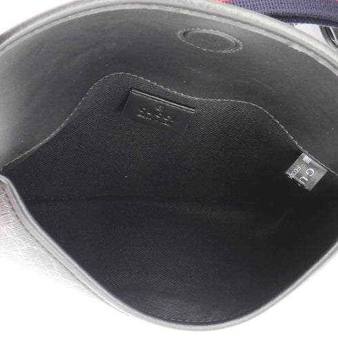 Web Flap Belt Bag GG Coated Canvas
