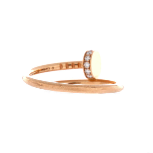 Juste un Clou Ring 18K Rose Gold and Diamonds Small