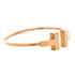 T Wire Bracelet 18K Rose Gold Wide