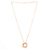 Trinity Pendant Necklace 18K Rose Gold with Pave Pink Sapphires