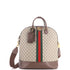 Savoy Web Bowling Tote GG Coated Canvas and Leather Small