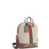 Savoy Web Bowling Tote GG Coated Canvas and Leather Small