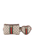 Ophidia Heart Utility Double Belt Bag GG Coated Canvas