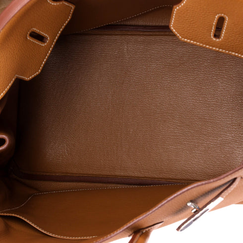 Birkin Handbag Gold Togo with Palladium Hardware 35