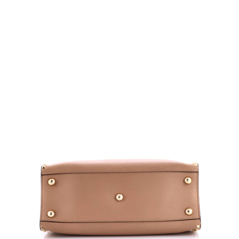 Rockstud Convertible Dome Tote Leather