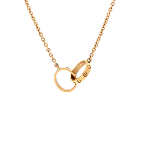 Love Interlocking Necklace 18K Yellow Gold