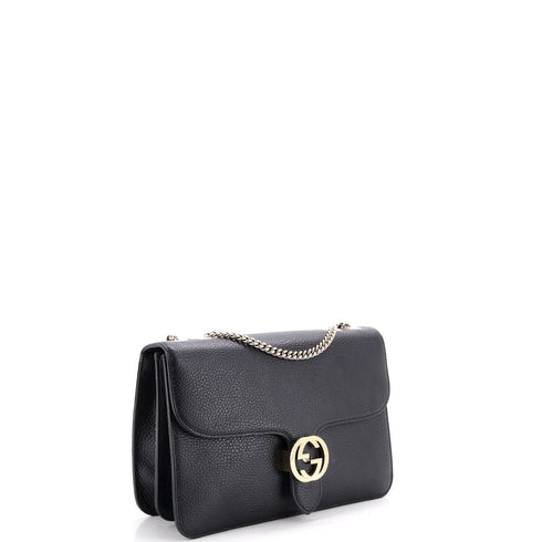 Interlocking Shoulder Bag Leather Medium