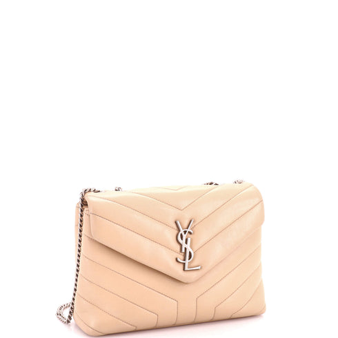 Loulou Shoulder Bag Matelasse Chevron Leather Small