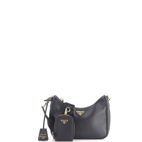 Re-Edition 2005 Shoulder Bag Saffiano Leather Small