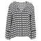 Women's Etro Polka Dot Long Sleeve Blouse in Black and White Silk