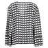Women's Etro Polka Dot Long Sleeve Blouse in Black and White Silk