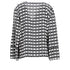 Women's Etro Polka Dot Long Sleeve Blouse in Black and White Silk