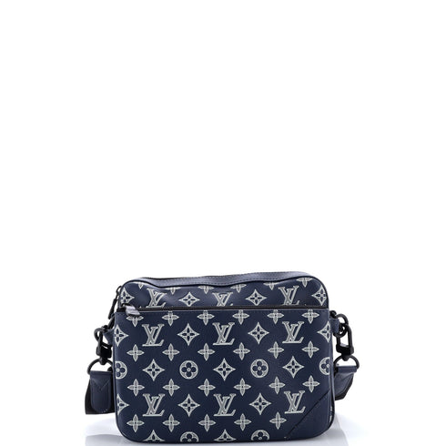 Trio Messenger Bag Monogram Shadow Leather