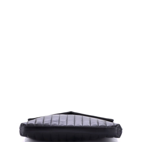 LouLou Document Clutch Matelasse Chevron Leather