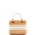 Lady Dior Bag Wicker and Oblique Canvas Medium