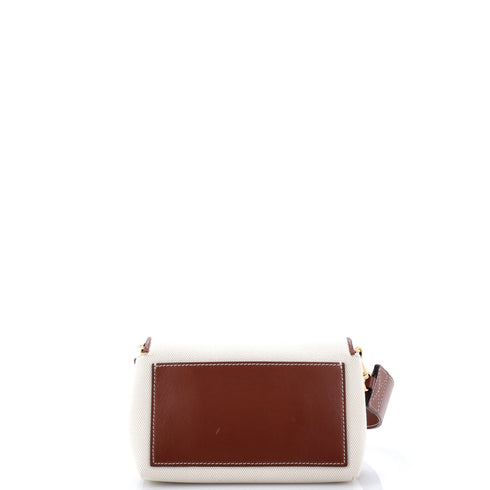 Hackberry Shoulder Bag Canvas with Leather Small