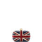 Britannia Skull Box Clutch Leather Small