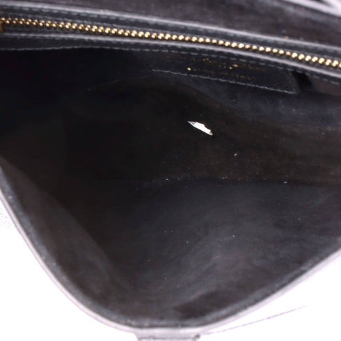 Saddle Handbag with Strap Leather Medium