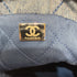 22 Chain Hobo Quilted Studded Denim Mini