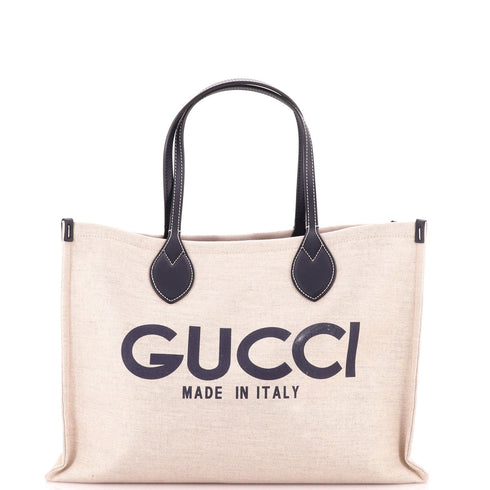 Logo Shopper Tote Printed Canvas Medium