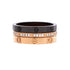 Love Band 3 Ring Set 18K Rose Gold, Diamonds and Ceramic