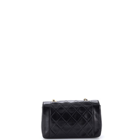 Vintage Diana Flap Bag Quilted Lambskin Small