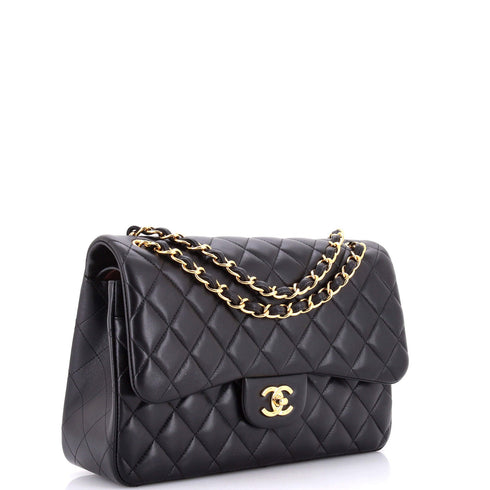 Classic Double Flap Bag Quilted Lambskin Jumbo