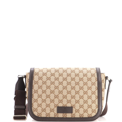 Flap Messenger Bag GG Canvas Small