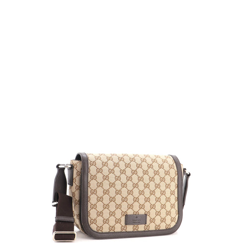 Flap Messenger Bag GG Canvas Small