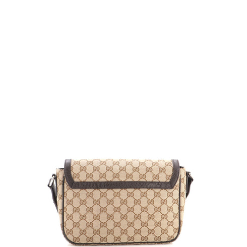 Flap Messenger Bag GG Canvas Small