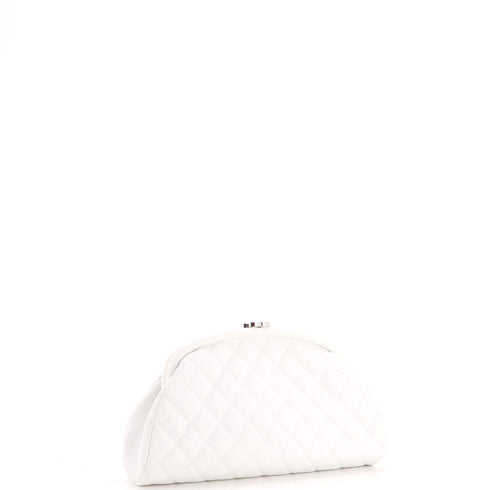 Timeless Clutch Quilted Caviar