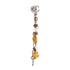 CC Clover and Heart Dangle Earrings Metal and Faux Pearls