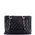 Grand Shopping Tote Quilted Caviar