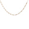 Logo Necklace Crystal Embellished Metal and Faux Pearls Long