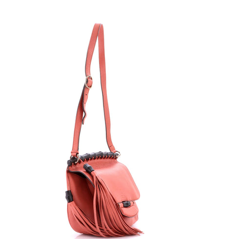 Nouveau Fringe Crossbody Bag Leather Medium