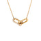 HardWear Double Link Pendant Necklace 18K Yellow Gold with Diamonds Small