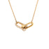 HardWear Double Link Pendant Necklace 18K Yellow Gold with Diamonds Small