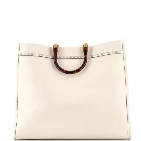 Sunshine Shopper Tote Leather Large