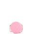 Round Clutch with Chain Quilted Caviar with Lacquered Metal