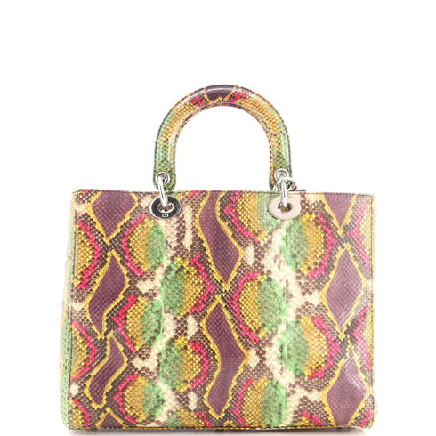 Lady Dior Bag Python Large