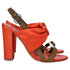 Women's Moschino Cheap and Chic Bow Detail Sandals in Orange Satin